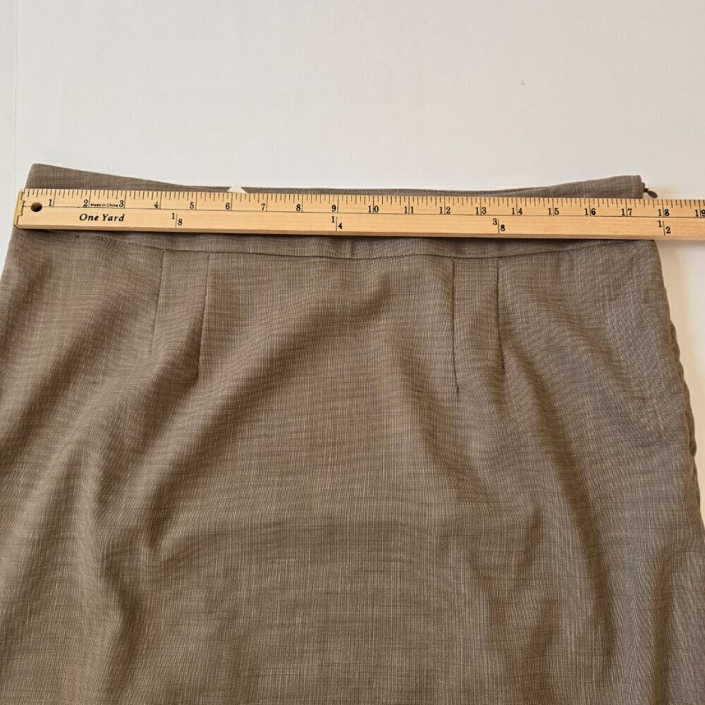New York & Company Stretch Light Brown Straight Skirt Size 14 - Picture 8 of 11